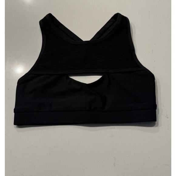 Chill By Will Black Grace Cut Out Sportsbra Activewear Strappy Back Style# 423 - Picture 1 of 6